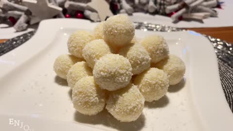 Christmas dessert only 3 ingredients _ German Rumkugeln quick and easy recipe