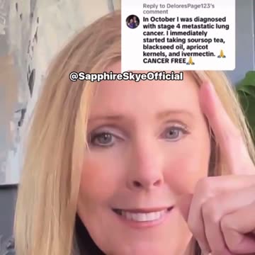 This girl was cured of cancer.