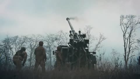 Footage from Ukrainian Artillery Brigade