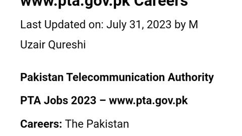 government jobs in pakistan