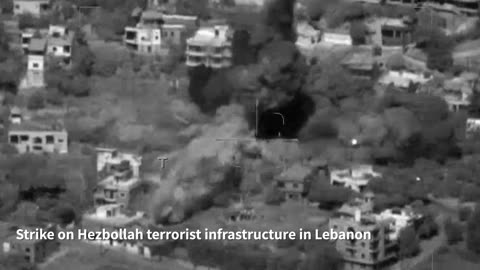 Attached is a video of IDF strikes on terror targets in Lebanon: