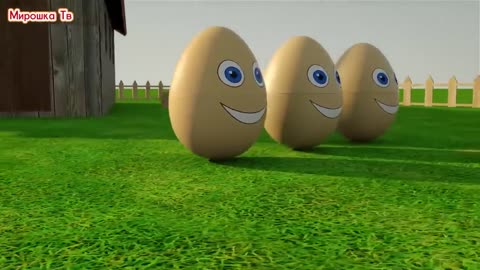 Baby content 100% | Learning Colors – Colorful Eggs on a Farm