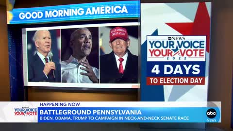 Presidents, past and present, join campaign in Pennsylvania l GMA