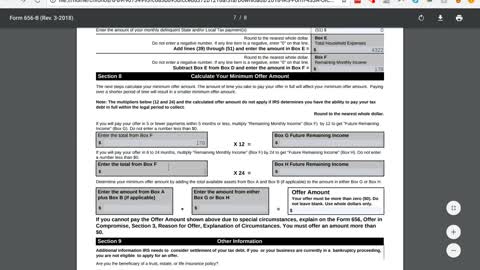 How To Do IRS Form 433-A(OIC) 2018 Version