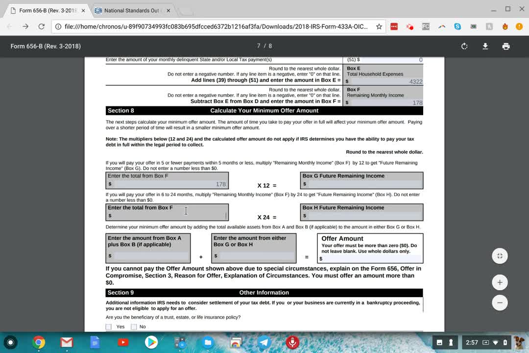 How To Do IRS Form 433-A(OIC) 2018 Version