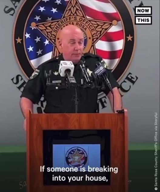 Florida Sheriff - If someone is breaking into your Home, Shoot them