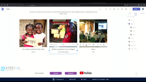 Full Tutorial - How to add Google Form by Designing and Building website with Google