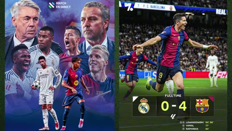 Le BARÇA punit le REAL MADRID (4-0)