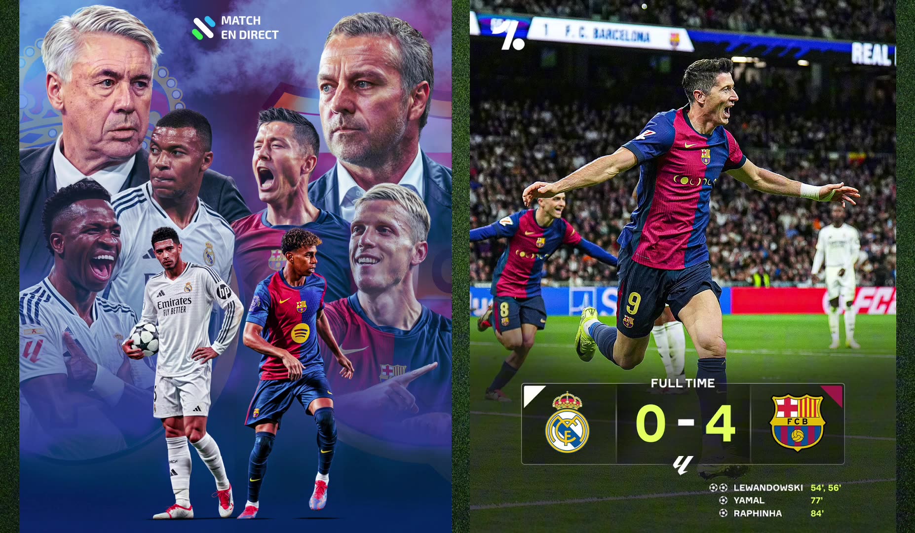 Le BARÇA punit le REAL MADRID (4-0)