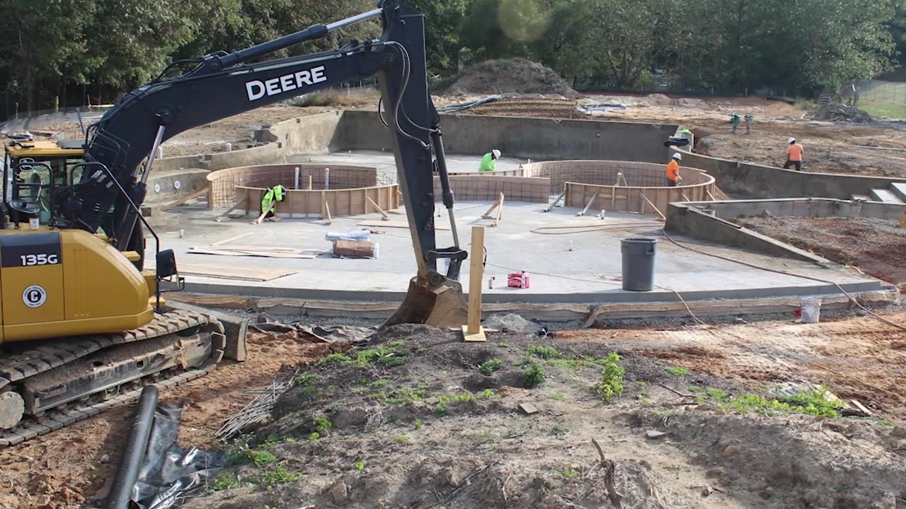 Century Construction at Woodlake Pool Reconstruction Concrete Pour