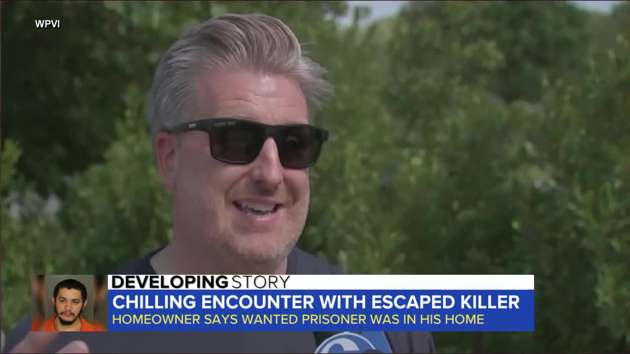 Homeowner recalls chilling encounter with escaped killer