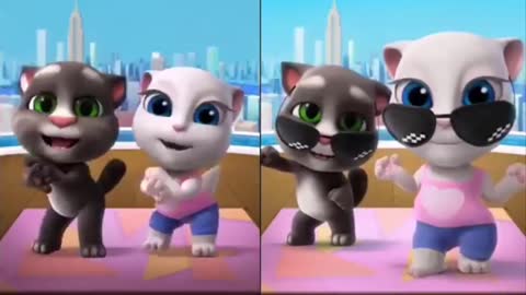 TIKTOK TALKING TOM🎵Talking Tom Dancing Cute Baby Tom, Tom cat dancer #Tiktok trending