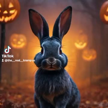 Bunny at Halloween - AI Art