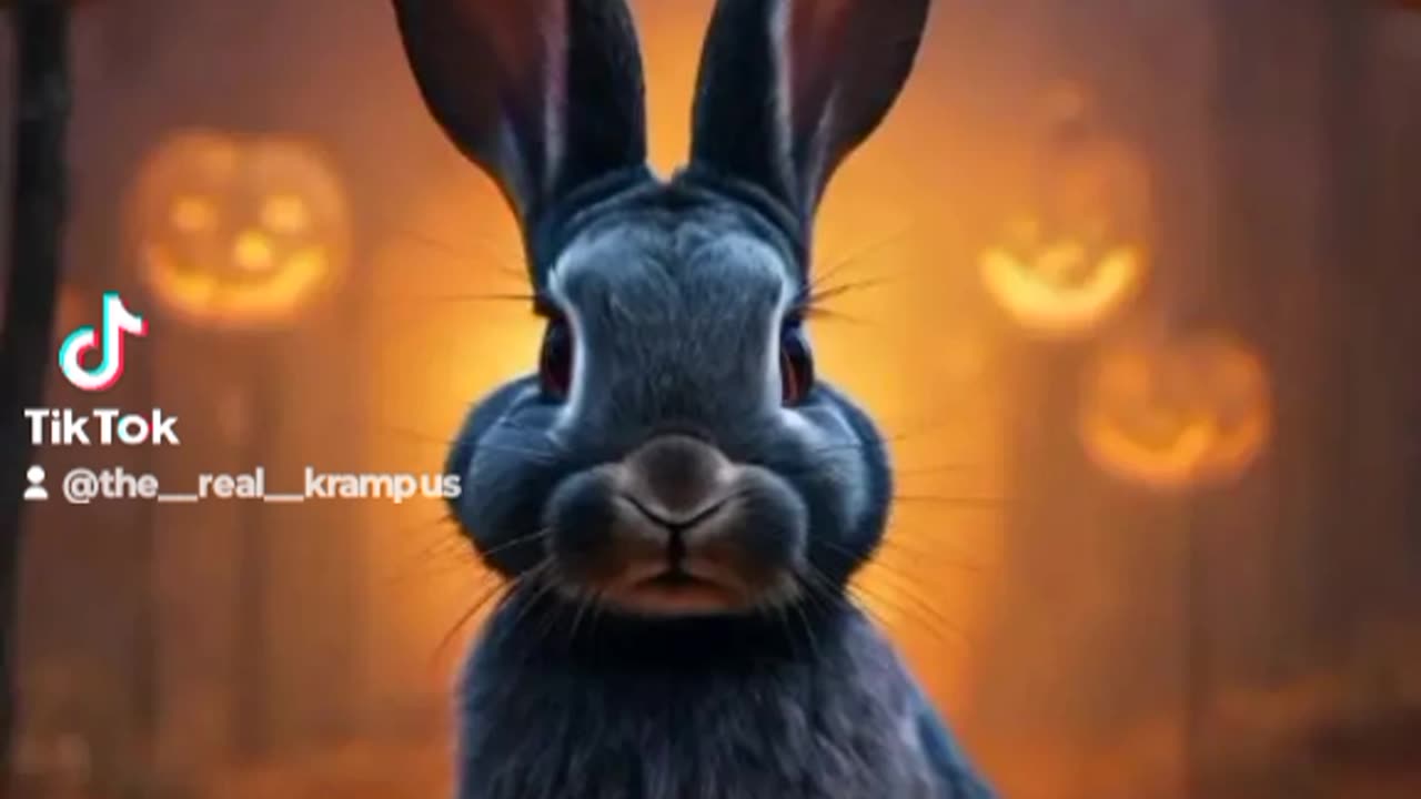 Bunny at Halloween - AI Art