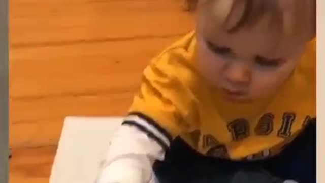 Cute and adorable babies first speech🤗😍
