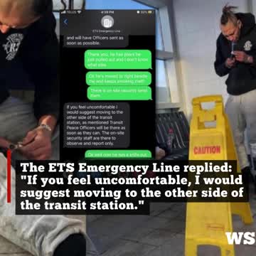 ETS advises resident 'move to other side of station' to avoid meth heads