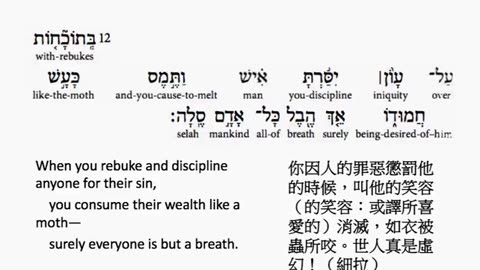 psalm 39 in hebrew _ salmo 39 en hebreo