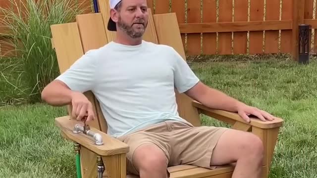 This summer I made the perfect chair for a hot day