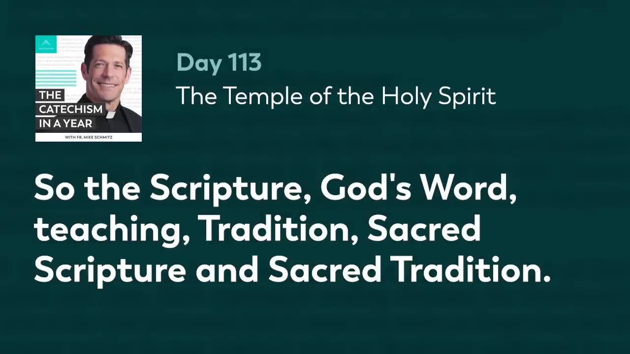 Day 113: The Temple of the Holy Spirit — The Catechism in a Year (with Fr. Mike Schmitz)