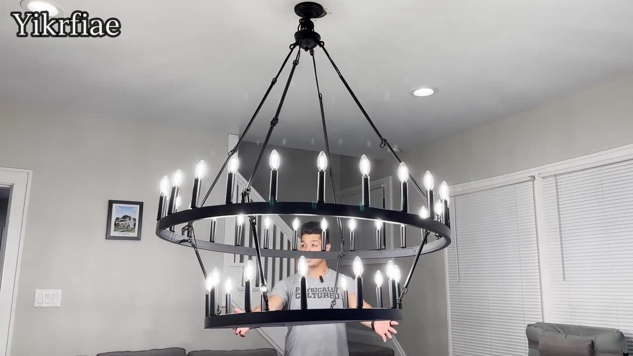 Wagon Wheel Chandelier