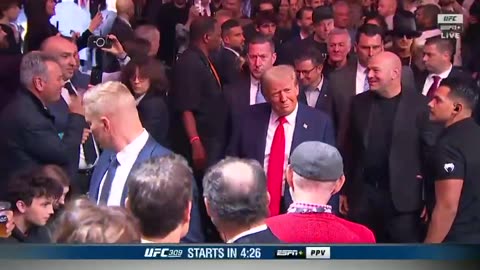 Trump arrives to UFC 309 at Madison Square Garden with Elon Musk, RFK Jr, Dana White and Others