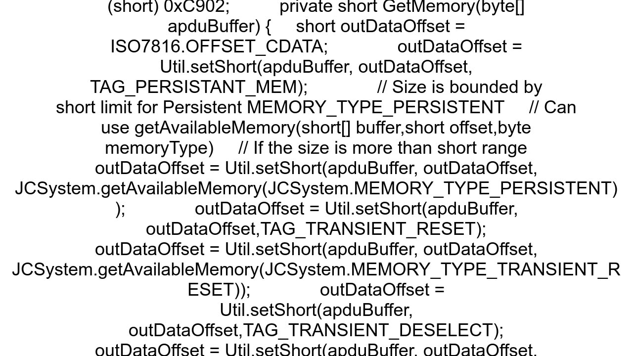 How to calculate NVM size of a java card applet CAP file