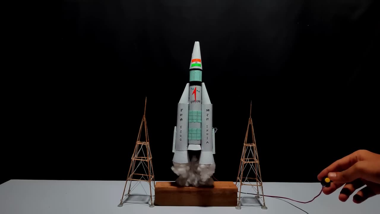 Chandrayaan-3 working model project for school rocket launching science project1080P_HD