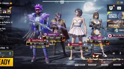 Joining A Random Squad of Crazy rich Pro girls👩🏻‍🦳like A bot😂 Ultimate AWM Sniping shots🔥