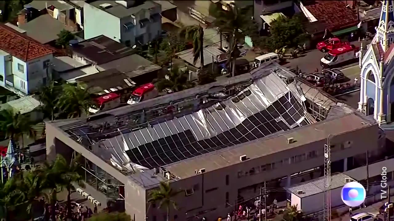 Church roof collapses in Brazil city, killing at least two