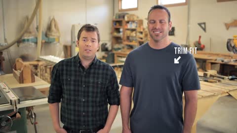 Duluth Trading Longtail T® - Tradesman Fit vs. Trim Fit