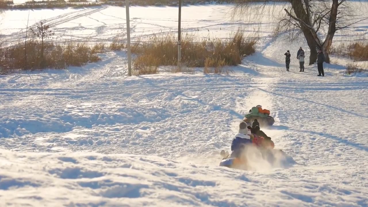 Snow Tubing Fun for Kids!