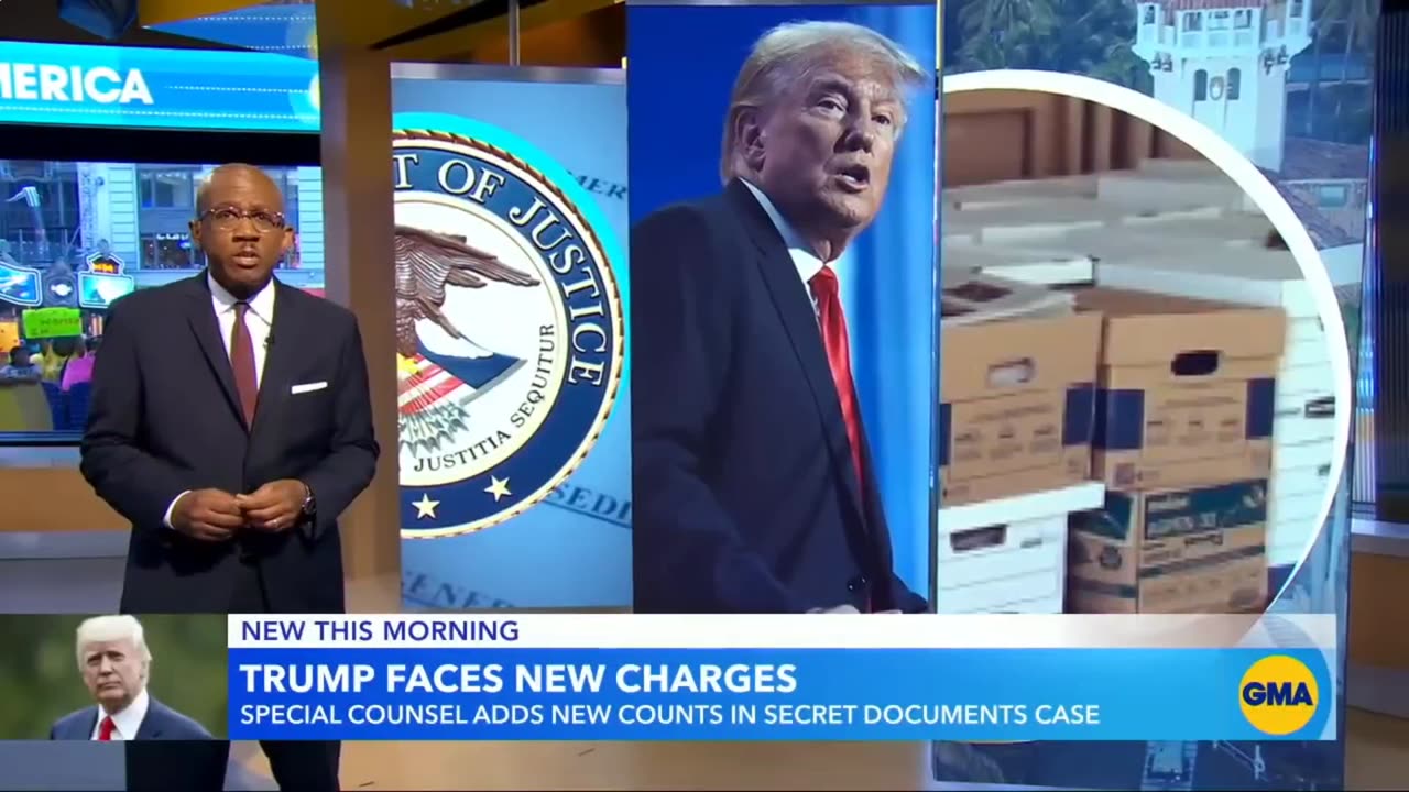 Donald Trump facing new charges in secret documents case I GMA🙄🇺🇲