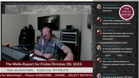 The Wells Report for Friday PM October 20, 2023