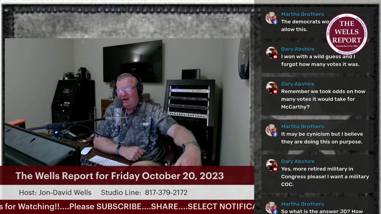 The Wells Report for Friday PM October 20, 2023