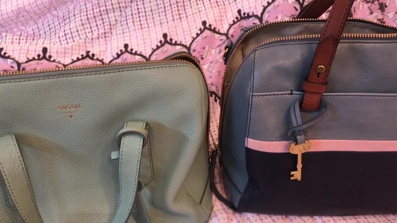 Comparison between the Fossil Sydney & The Fossil Rachel Satchel Bags