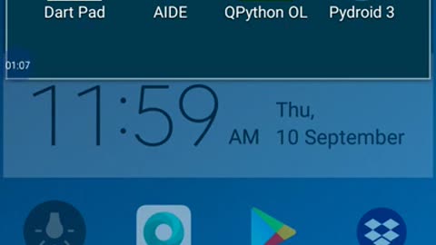 Learn python on your android Smart Phone #prrogramming