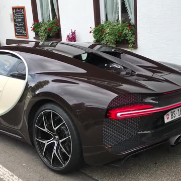 Bugatti Chiron start-up and drive #car #supercar #hypercar #bugatti #chiron #engine #luxury #swiss