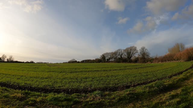 Time lapse over a farmer's field