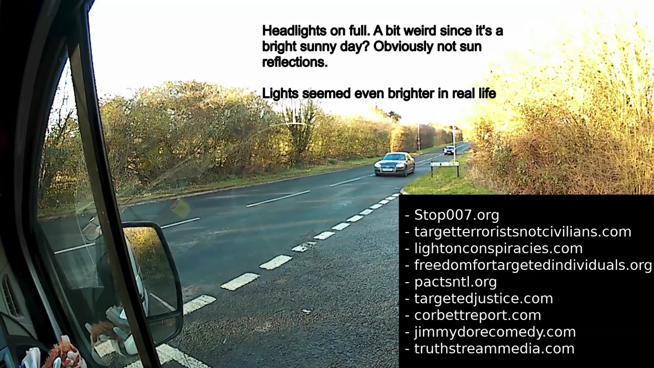 Car lights - psychological games used on Targeted Individuals | Gang Stalking UK (2019)