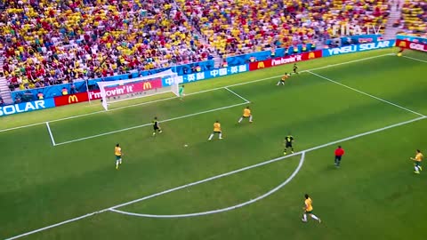David Villa goal vs Australia ALL THE ANGLES 2014 FIFA World Cup