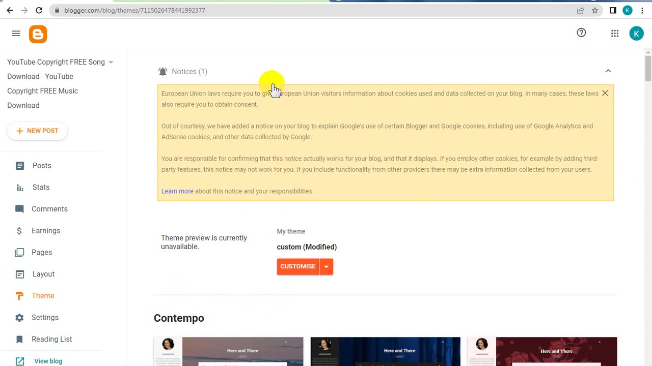 How To freeaudiodownloading Blogger Website Theme Backup To Computer