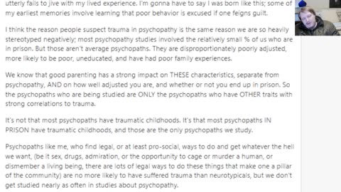 Confronting the difficulty in defining and attributing cause to psychopathy.