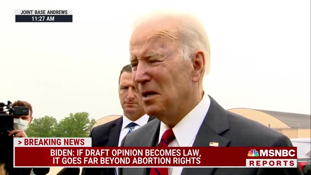 Biden: Leaked Supreme Court Draft Opinion On Roe v. Wade 'Concerns Me A Great Deal'