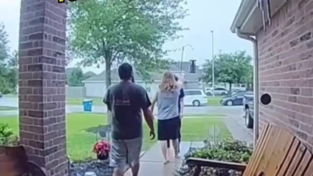 Bully Chases Kid Back To The Kids Friends House