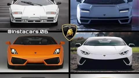 The old model and the new one are still so handsome# Super Running # Lamborghini # Men's Dream