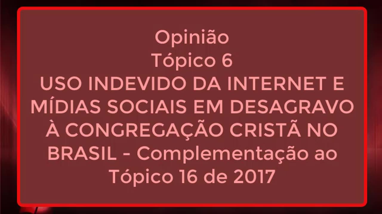 Análise dos Tópicos de Ensinamentos CCB 2023 (Com Opinião Realista)