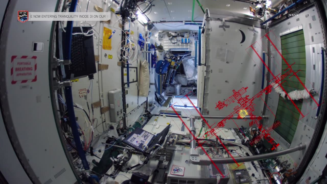 Space Station Fisheye Fly-Through 4K (Ultra HD)