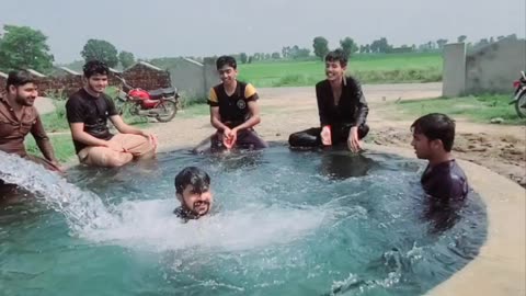 Funn in village swimming pool