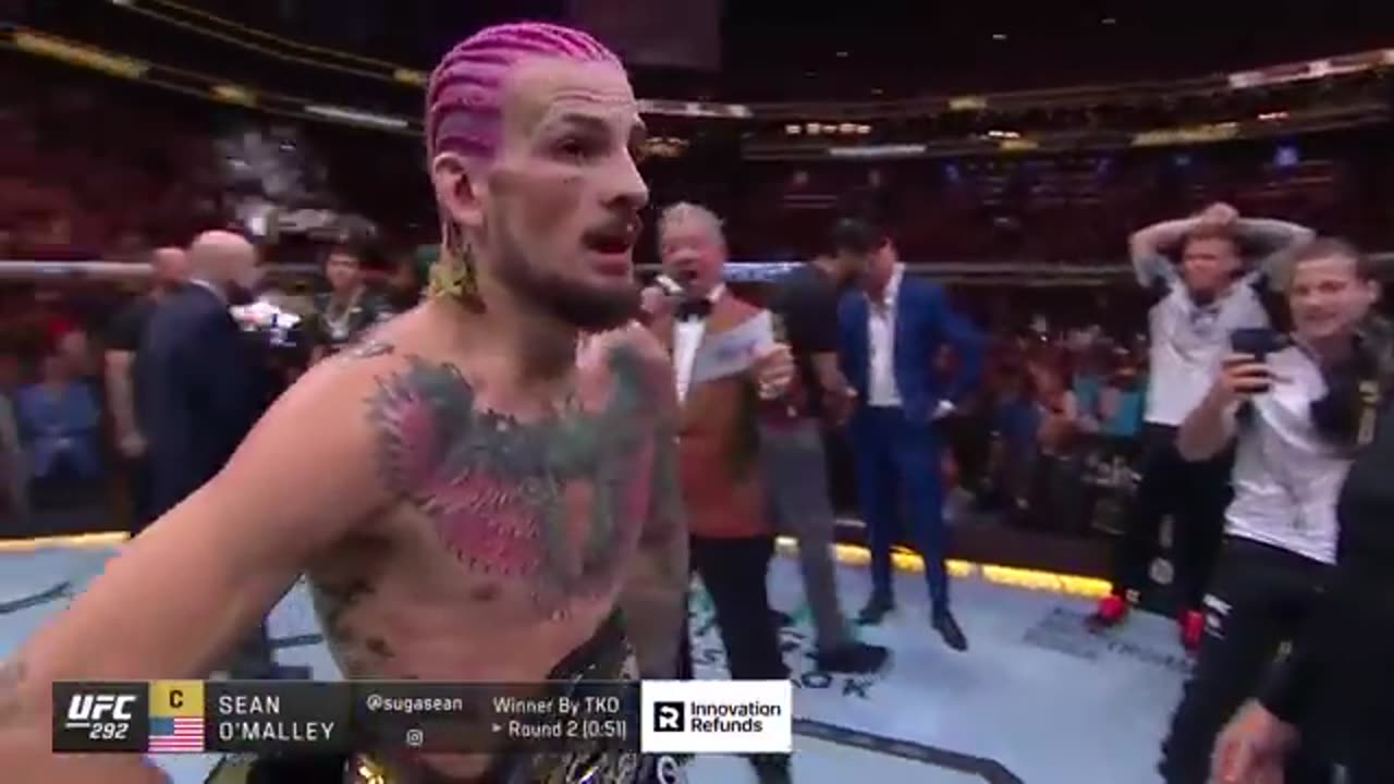 Sean O’Malley KOs Aljamain Sterling at UFC 292