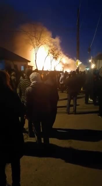 A military plane fell on a residential building in Irkutsk, Russia, today